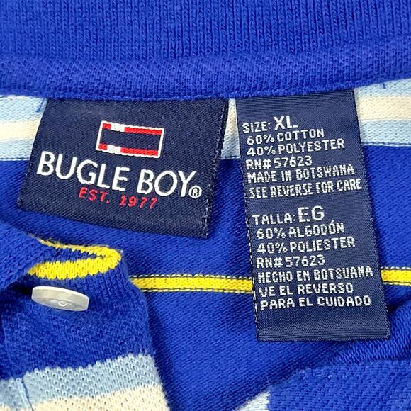 Bugle Boy Striped Polo Size Boy's XL - Picture 3 of 5
